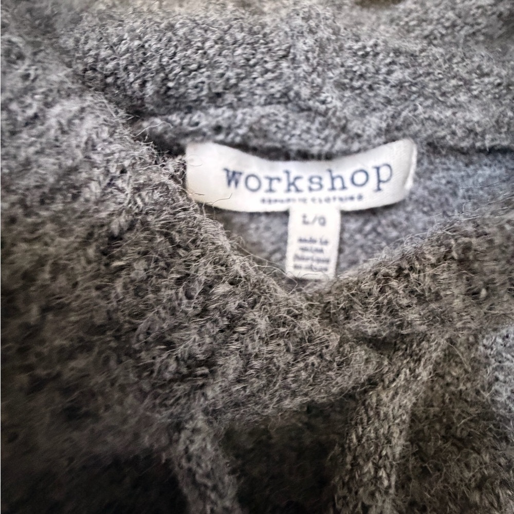 WORKSHOP Republic Clothing Gray Textured Sweater - Picture 3 of 6